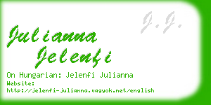 julianna jelenfi business card